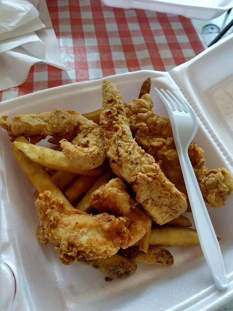 2 pcs Catfish & 6 pcs Shrimp & Two Sides