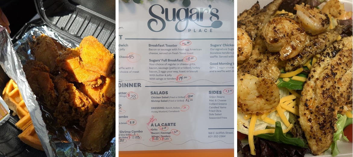 Sugar's Place Menu