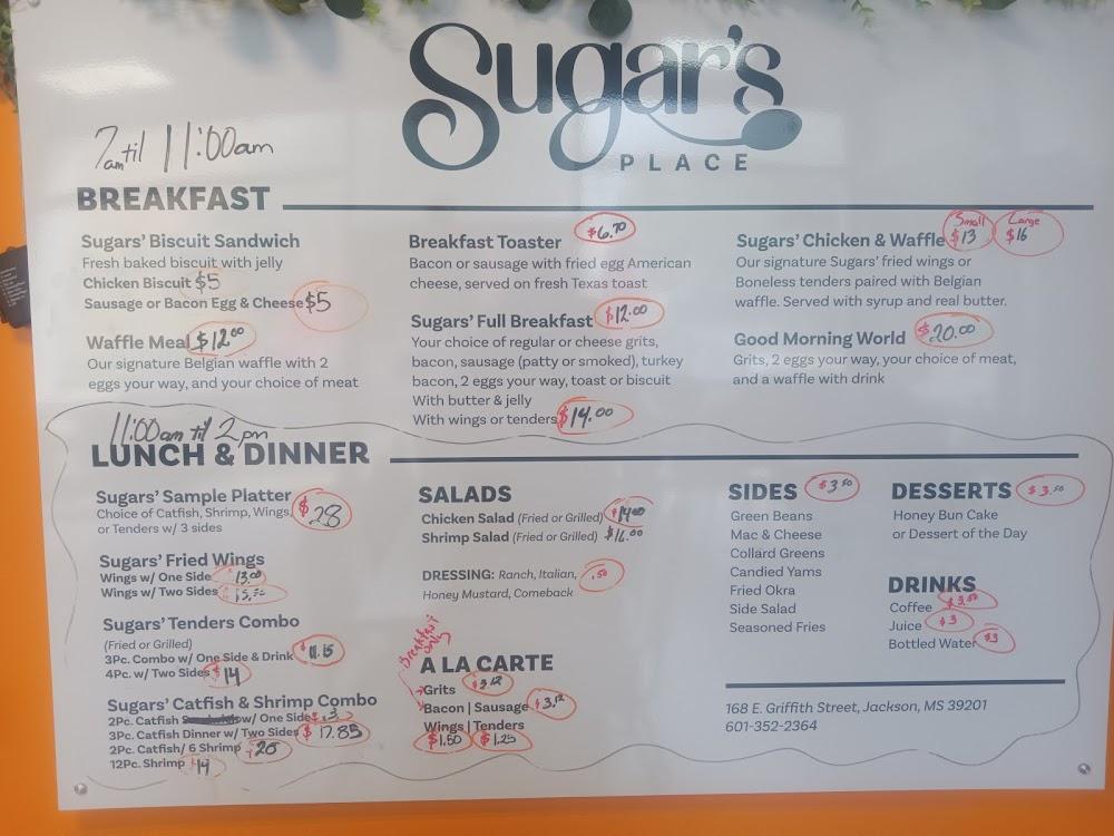 Sugar's Place Menu image 1